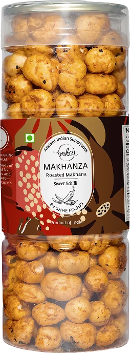Jar of Makhanza roasted makhana